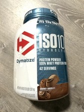 DYMATIZE ISO 100 Whey Protein Powder Isolate - Gourmet Chocolate 3 LBS Exp 02/26 13.33 per gallon
