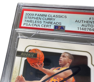 ○STEPHEN CURRY 2009 ROOKIE CLASSICS カリー STEPHEN CURRY SIGNED 2009 PANINI CLASSICS TIMELESS THREADS ROOKIE