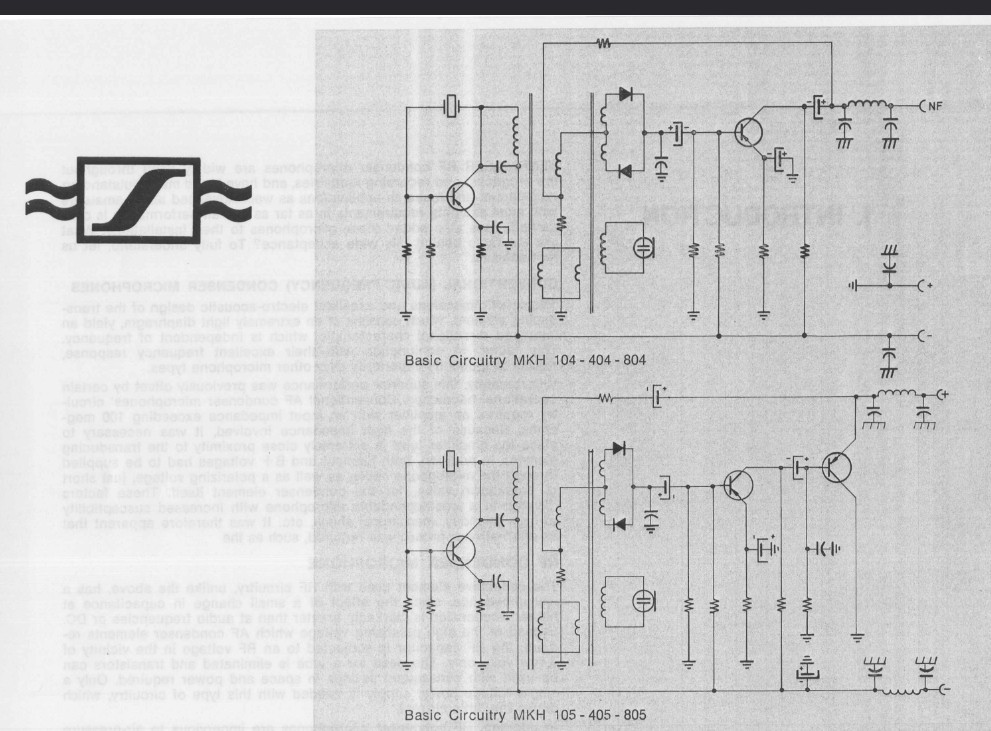 Vintage Sennheiser MKH 805 Boom Microphone with Balancing Circuit Narrow Beam