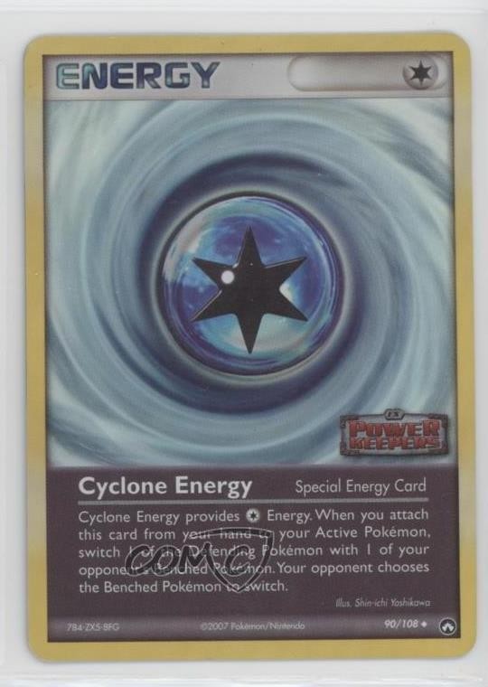 Cyclone Energy Reverse Foil Pokemon EX Power Keepers #90 2007
