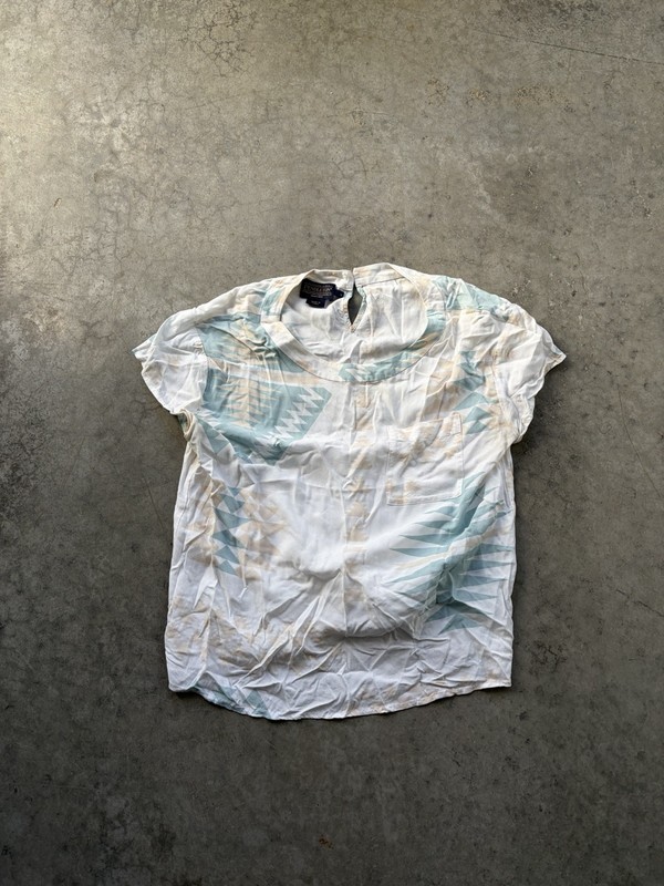 PENDLETON WOMENS S/S JUNIPER CROP TOP / BLOUSE - Small