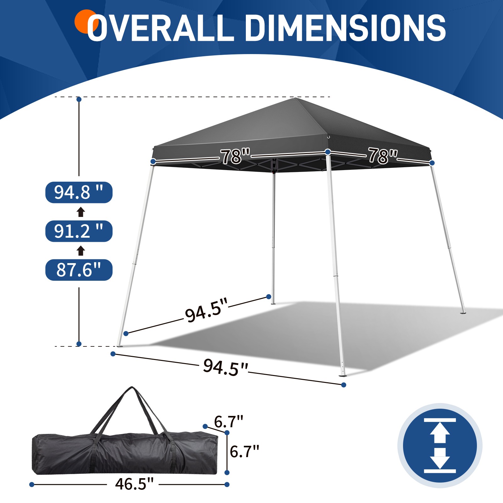 Tent, Outdoor Tent Canopy Foldable Portable Canopies