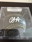 CJ Abrams Signed MLB Black Baseball BAS Beckett Witnessed. Display Case Included