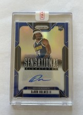 2024-25 Panini Prizm Daron Holmes II Sensational Signatures Blue #/49