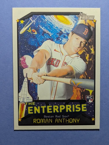 2026 TOPPS HERITAGE BASEBALL ROMAN ANTHONY THE ENTERPRISE INSERT RC CARD TE-RA