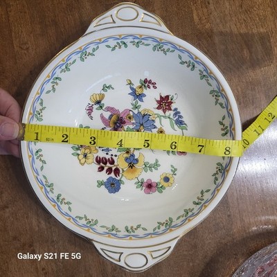 Johnsons Bros Vintage Bowl With 2 Handles  Made In England Patern PAREEK