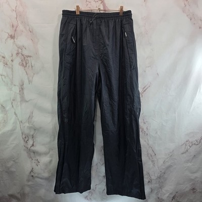 Helly Hansen Rain Pants Mens Large Black Helly Tech Waterproof Hiking Zip Off HH