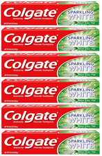 Colgate Sparkling White Whitening Toothpaste, Mint - 8 Ounce (6 Pack) 0.66 per gallon