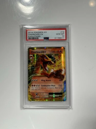 CHARIZARD EX 12/108 PSA 10 2016 XY Evolutions Pokemon #12 Charizard