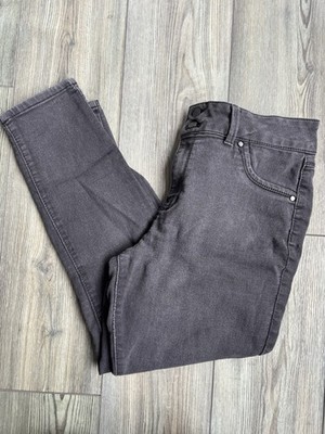 d.jeans Womens Black Skinny Stretch Double Button Jeans MidRise 26  Inseam Sz 14