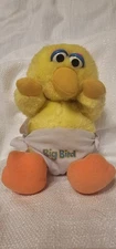 Vintage Hasbro Softies Sesame Street 1980’s Big Bird Luvs You Baby Diaper Plush