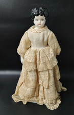 Vintage 15" Reproduction German China Head Doll Victorian style