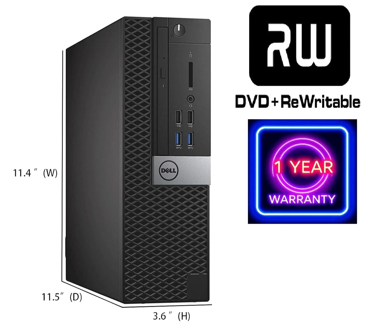 Dell Intel Core i5 6th Gen. 8 GB RAM PC Desktops & All-In-One