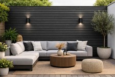 6PCS Outdoor Composite Wall Cladding/Decking Panels 290cm Wood Effect UV Resist