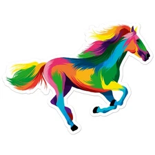 Running Horse - Vinyl Decal Sticker - Car Window Laptop - ebn8658