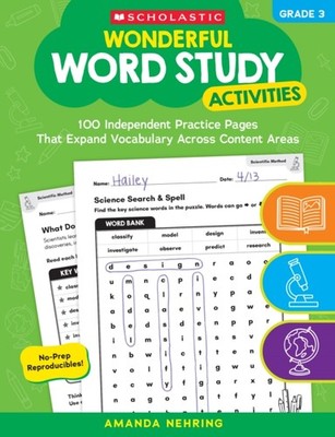 Wonderful Word Study Activities Grade 3 100 Independent Practice PAPERBACK