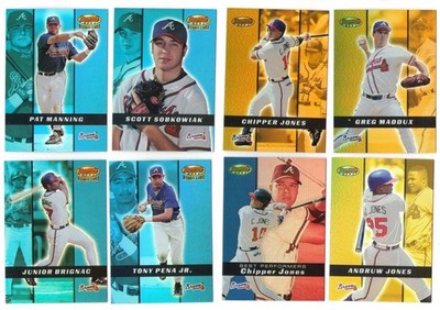 2000 Bowmans Best (1-200) - ATLANTA BRAVES Team Set