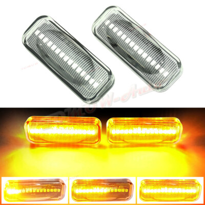 Clear For Opel Omega B 1994-2000 2001 2002 2003 LED Sequential Side Marker Light