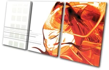 Abstract Girl Design TREBLE CANVAS WALL ART Picture Print VA