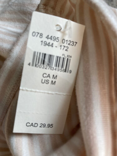 Aerie Damen One Shoulder gestreift kurzes Tankoberteil Größe M elfenbeinbeige Sommer Strand - Bild 6 von 12