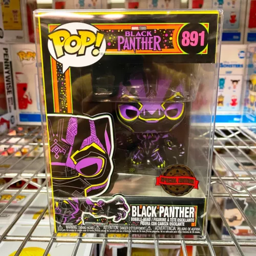 Funko Pop Marvel Black Light : Black Panther #891 Vinyl Special Exclusive "MINT"