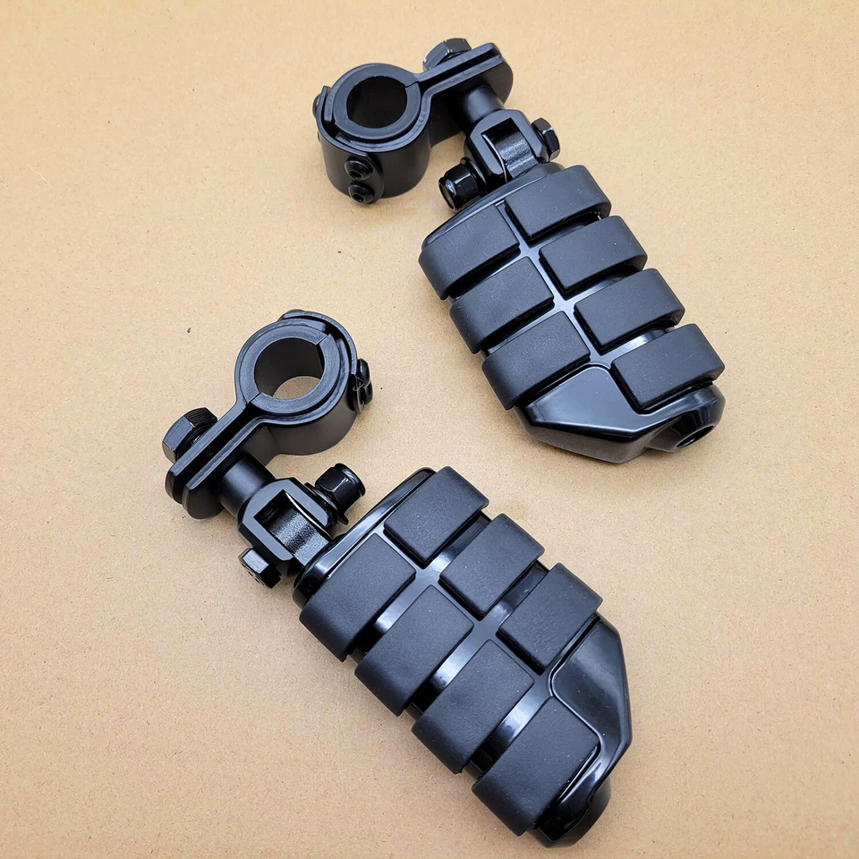 Barras de motor Highway de 1"-1,25" estriberas para Harley Electra Glide Street Road King Foto 2 de 4