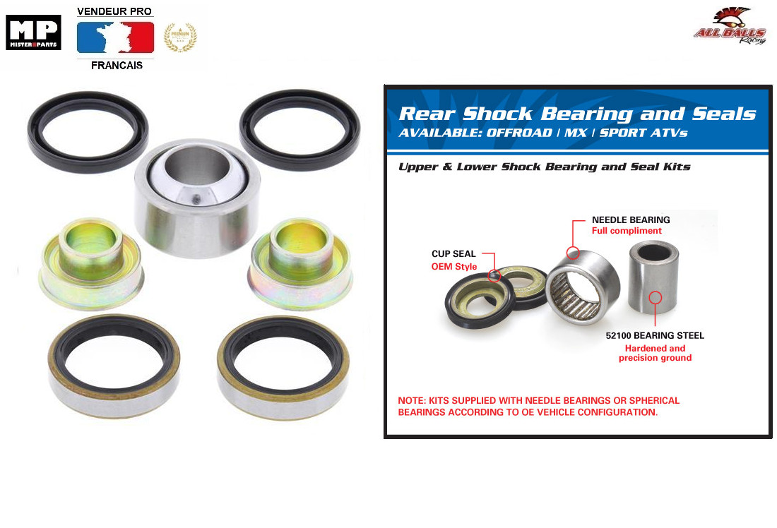 Kit roulements 27-1089 pour réfection amortisseur inférieur Husaberg FE 390 570