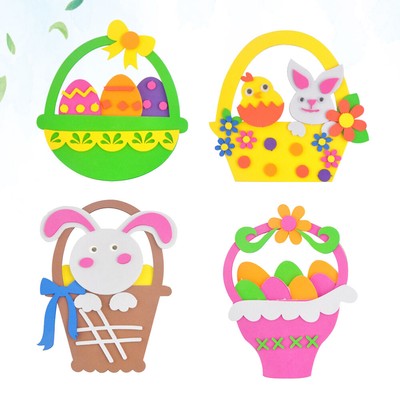 4PCS Diy Bunny Süßigkeiten Ei Hunts Partei Tasche , Der Körbe Kind Spielzeug