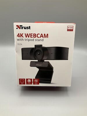 Trust Teza 4K Ultra HD Webcam / 3840x2160 mit 2 Mikrofonen & Autofokus / 30 FPS