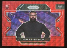 2022 Panini Prizm WWE Red Ruby Wave Prizm Card 23 - GABLE STEVENSON