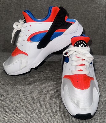 Nike Air Huarache White Bright Crimson Sneakers Shoes DV2220