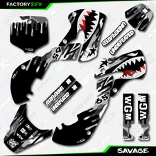 Gray Camo Savage Racing Graphics Kit fits Kawasaki 00-24 Kx65 Kx 65 Decal