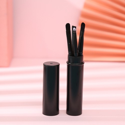 Makeup Brushes Travel Set 5pcs Eyes Concealer Comestic Tool With Cylinder Case - Picture 9 of 24