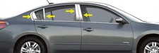 Fit07-2012 Nissan Altima 4dr Sedan 8pc Chrome Pillar Post Stainless Steel Trim