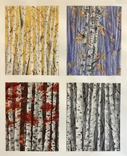 Color Effects on Birch Trees