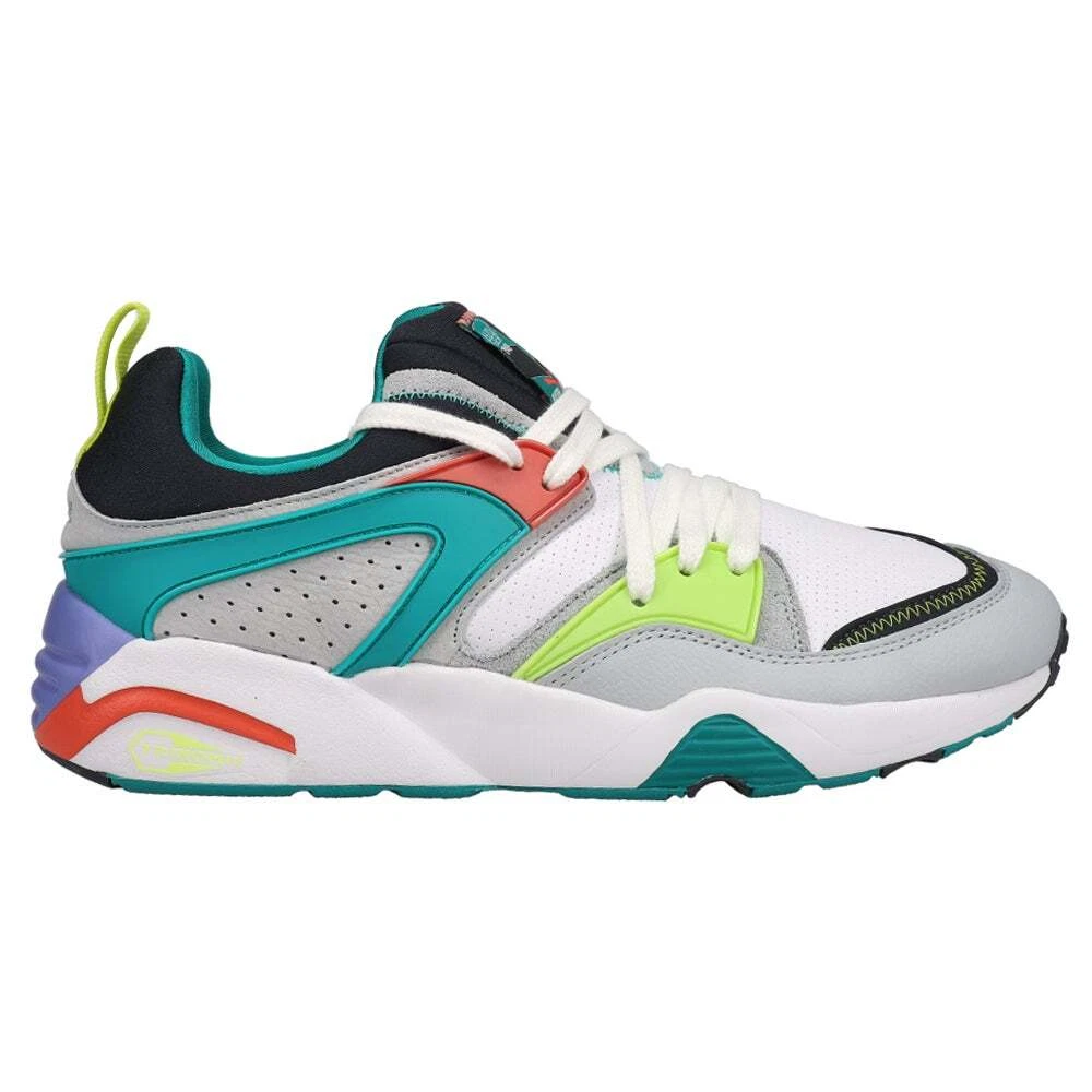 Puma Mmq Sail Blaze Of Glory Lace Up Mens White Sneakers Casual