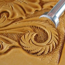 Arched Scalloped Veiner Leather Stamp, Stainless Steel Leather Tool