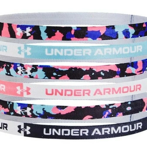 Paquete de 6 diademas gráficas Under Armour para niñas talla única Foto 2 de 2