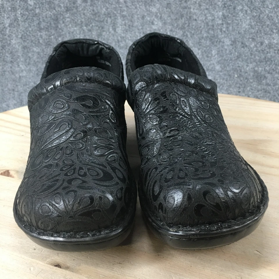 Zapatos BOC Born Concept para mujer 9W cachemira zueco en relieve cuero negro BC3630 Foto 4 de 4