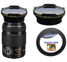HD3 GRANDANGOLARE + OBIETTIVO MACRO PER PANASONIC LUMIX G X VARIO PZ 45-175mm f/4-5.6 