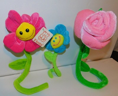 smiley face plush flowers
