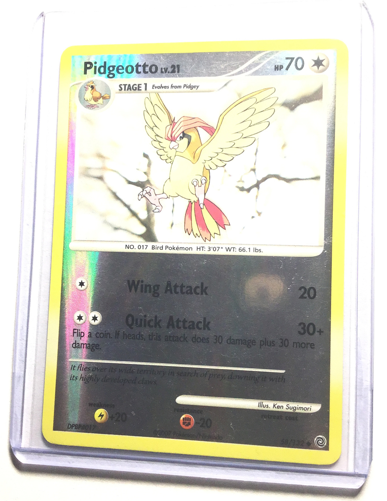 PIDGEOTTO - 58/132 - Secret Wonders - Reverse Holo - Pokemon Card - NM