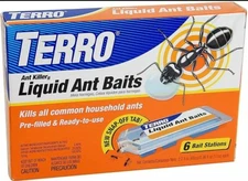 TERRO Liquid Ant Bait Ant Killer 6 Bait Stations
