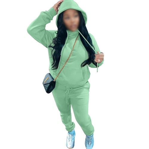 Ladies Jogger Set Long Sleeve Two Piece Outfit Women Loose Fit Jogging - Picture 124 of 141