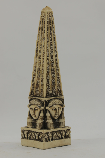 Ancient Egyptian Hand made Obelisk of Goddess HATHOR