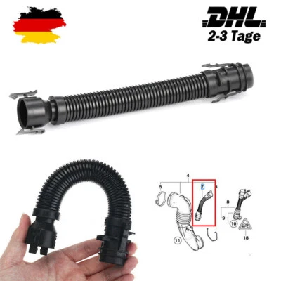 RACRDO Für BMW 13717803842 Luftrohr Ventildeckel N47D20 N57D30 für E81 E90 E91 E60