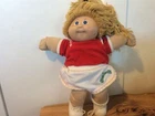 vintage girl Cabbage Patch Doll 1978-1982  Sporty One Piece blond w blue eyes