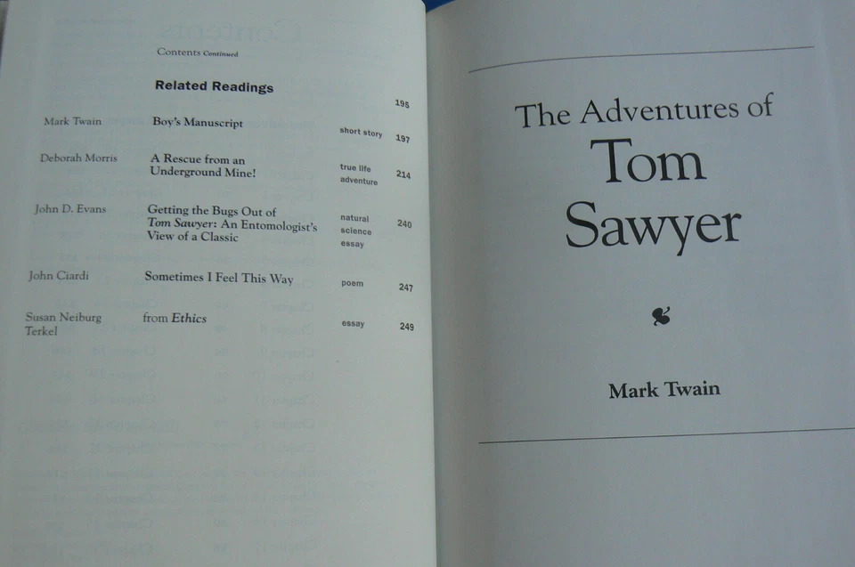 Mark Twain : Adventures of Tom Sawyer w/ Related Readings,Glencoe BRAND NEW! HC - Image 4 of 4