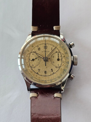 ETERNA-WATERPROOF-CHRONO-STAHL-SÄULENRAD-VALJOUX 22-OVERSIZE-FULL SET