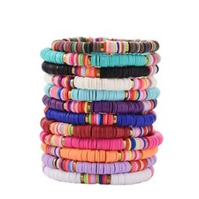 12pcs Friendship Bracelets Beaded Bracelets Heishi Bracelet Cute Bracelets St...